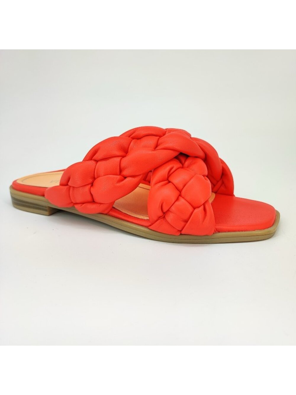 Vionic Kalina Women's Size 7.5 US Sandals Faux Leather Orange Orthotic Slide